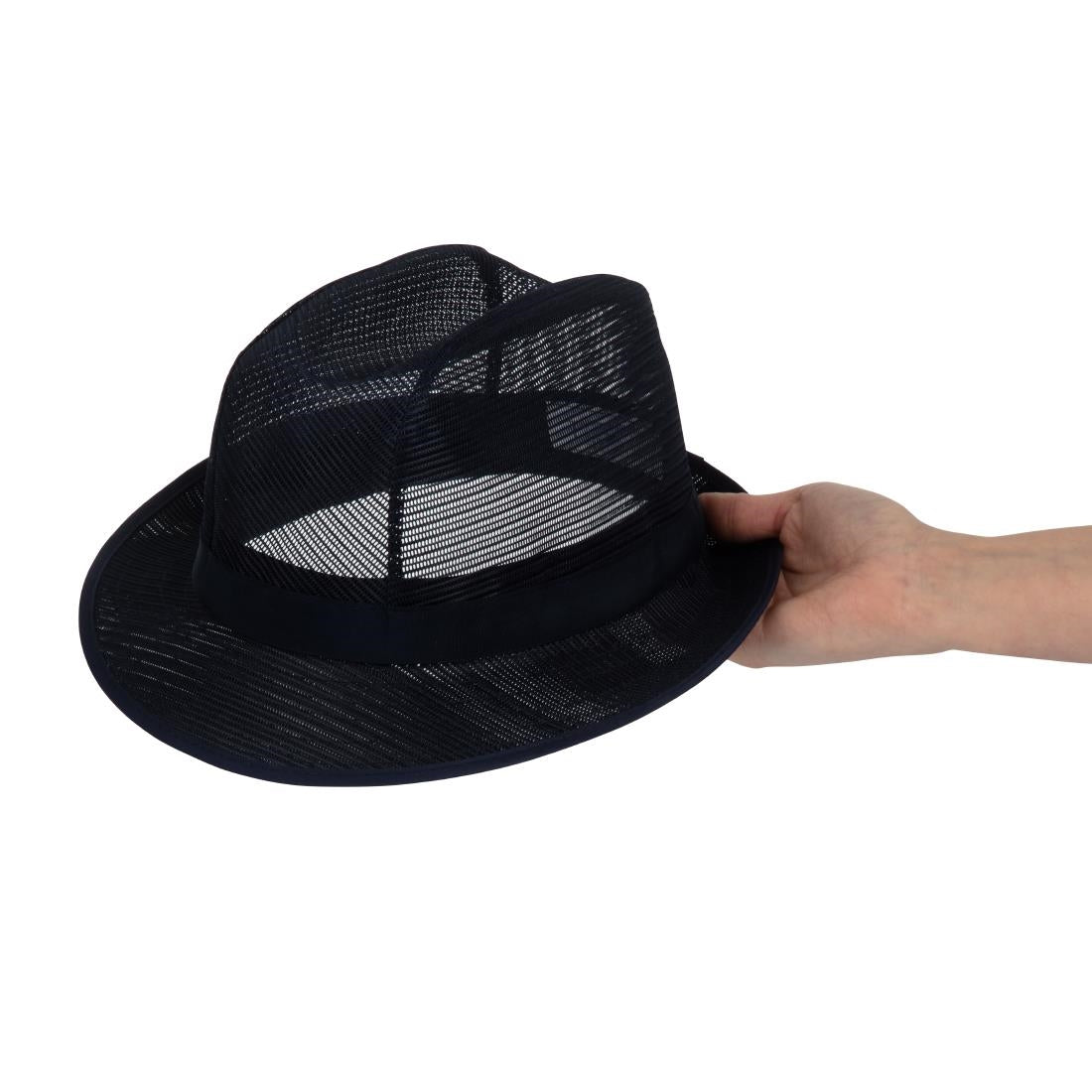 Trilby Hat Navy Blue M