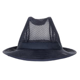 Trilby Hat with Snood Navy Blue M