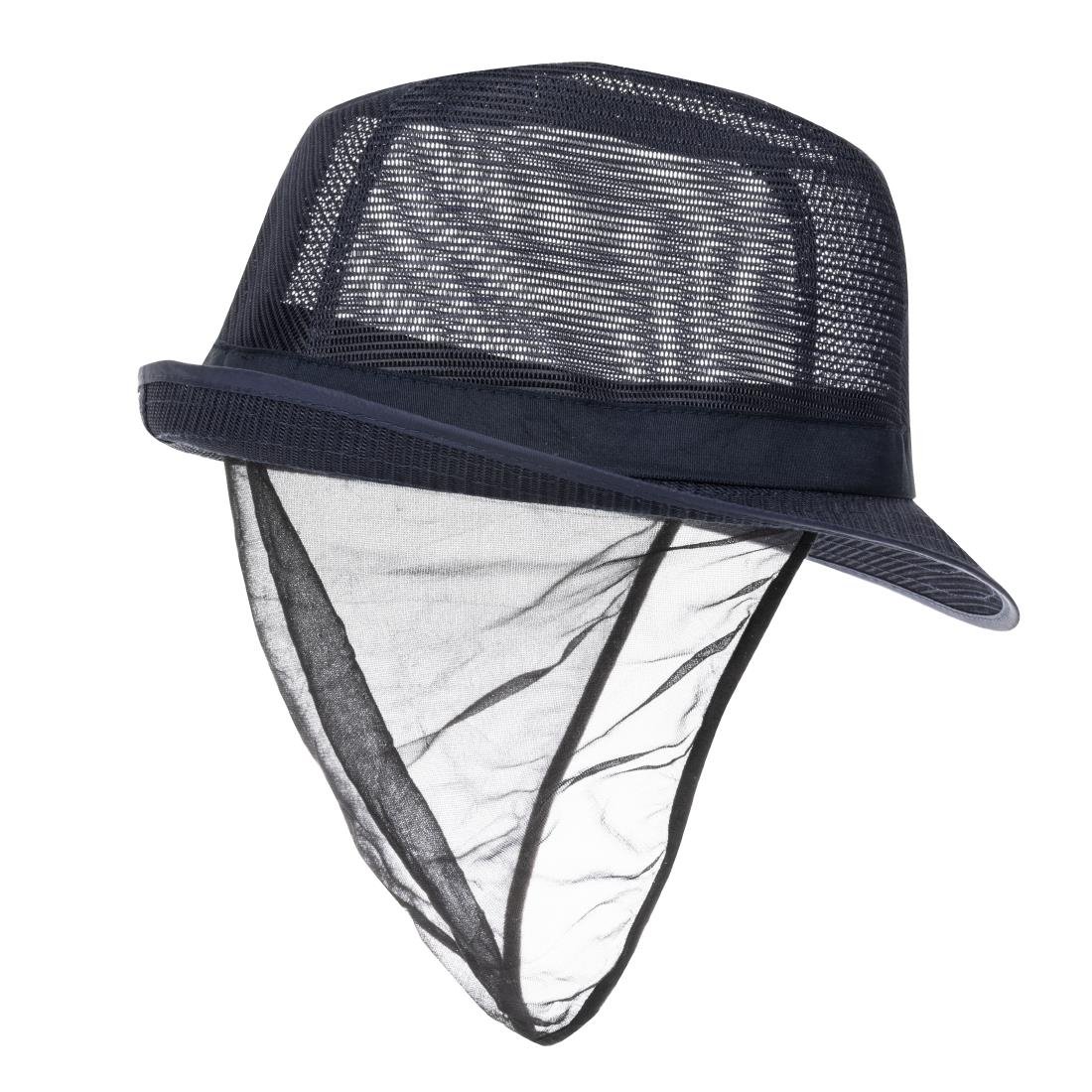 Trilby Hat with Snood Navy Blue L