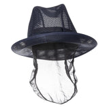 Trilby Hat with Snood Navy Blue L