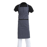 Whites Butchers Stripe Bib Apron Blue/White Extra Large