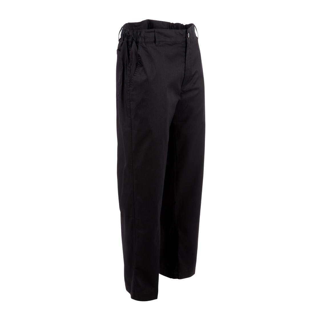 Chef Works Unisex Professional Series Chefs Trousers Black Herringbone L