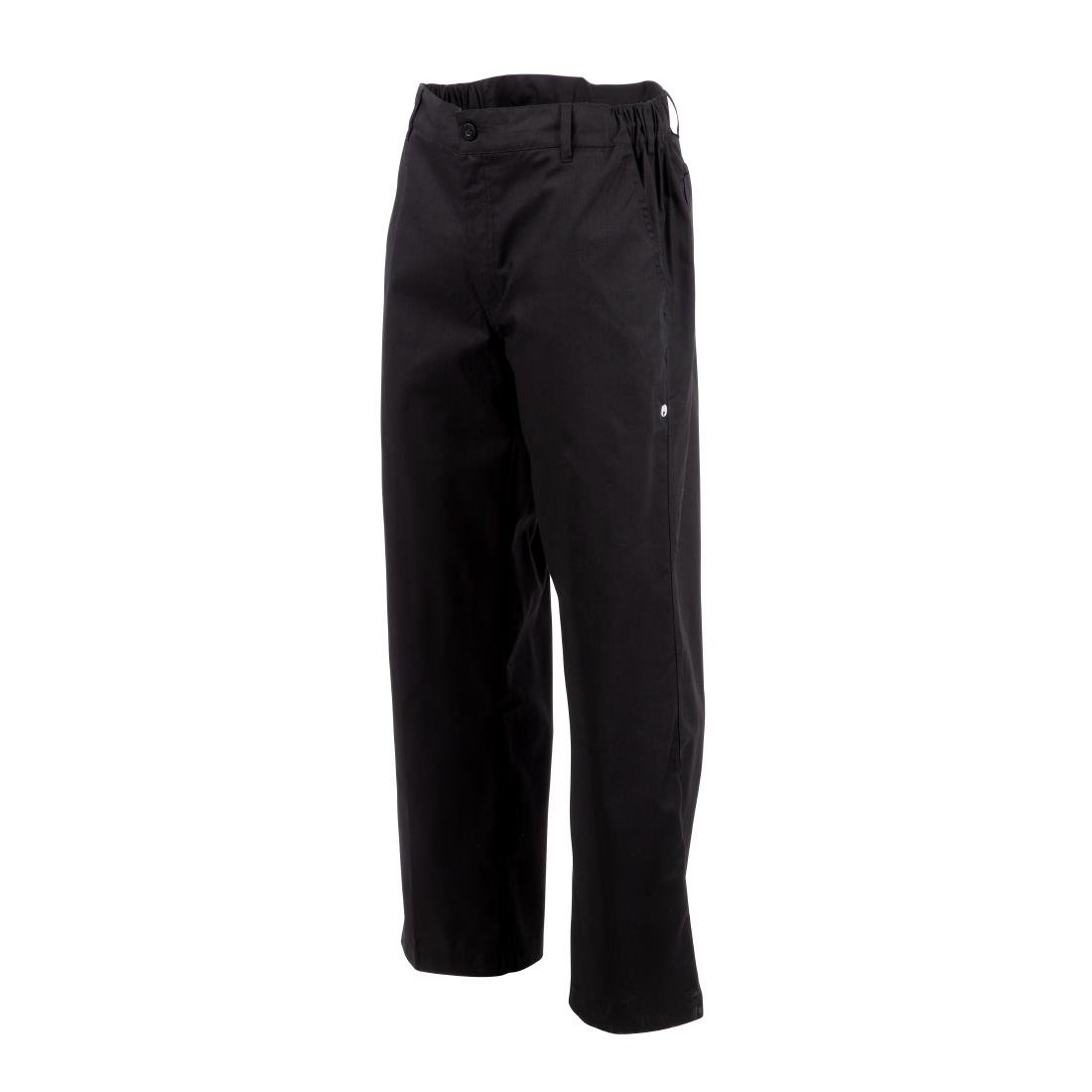 Chef Works Unisex Professional Series Chefs Trousers Black Herringbone L