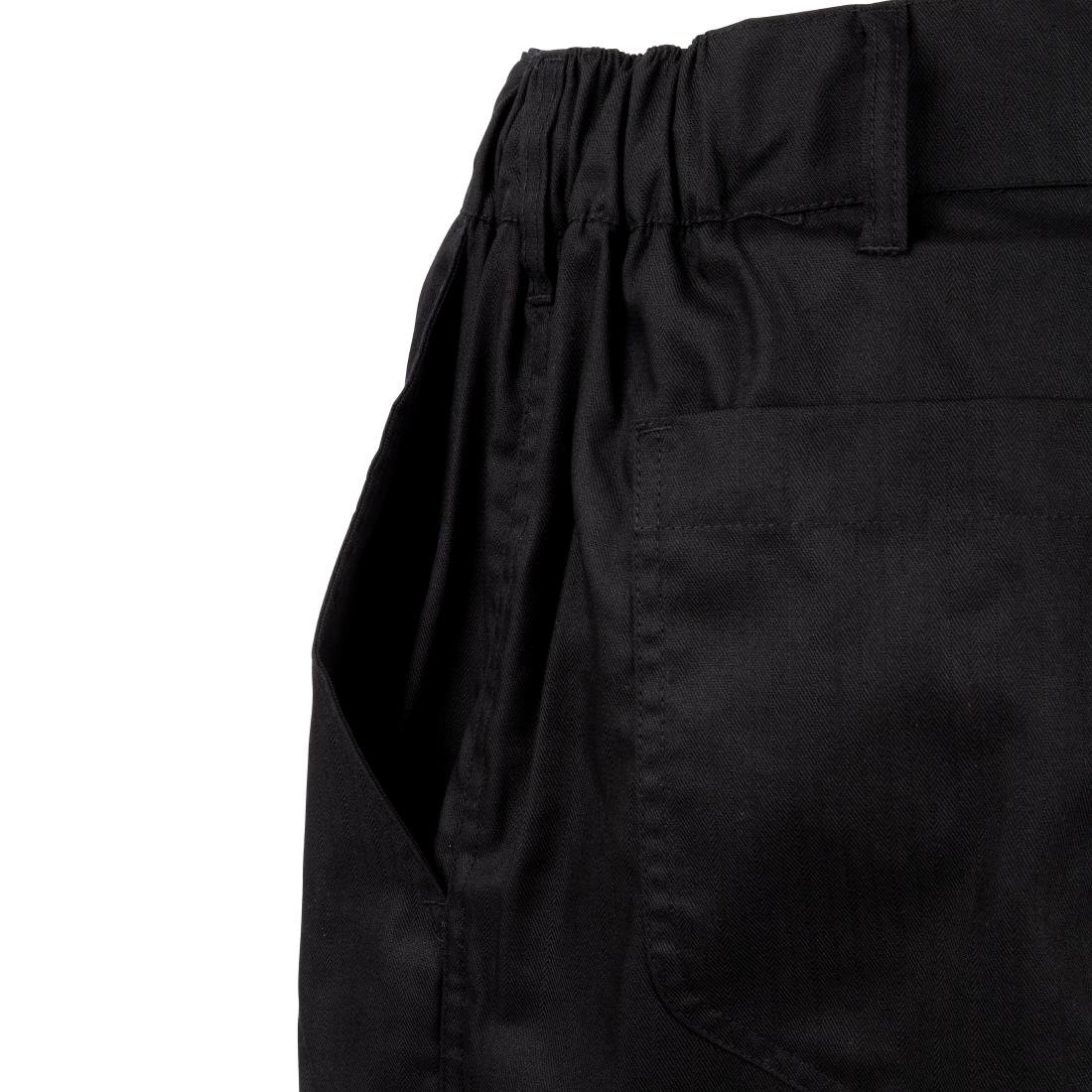Chef Works Unisex Professional Series Chefs Trousers Black Herringbone L