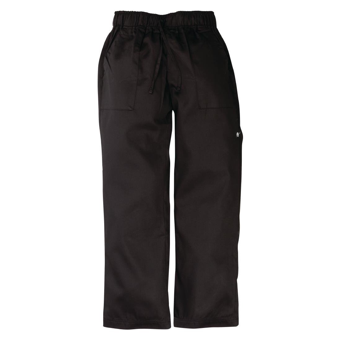 Chef Works Unisex Better Built Baggy Chefs Trousers Black S