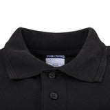 Portwest Unisex Polo Shirt Black 2XL