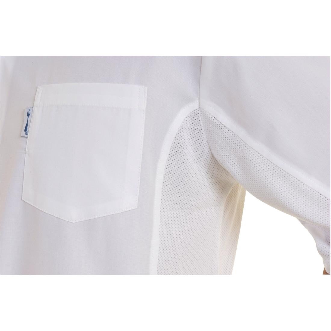 Chef Works Unisex Cool Vent Chefs Shirt White M
