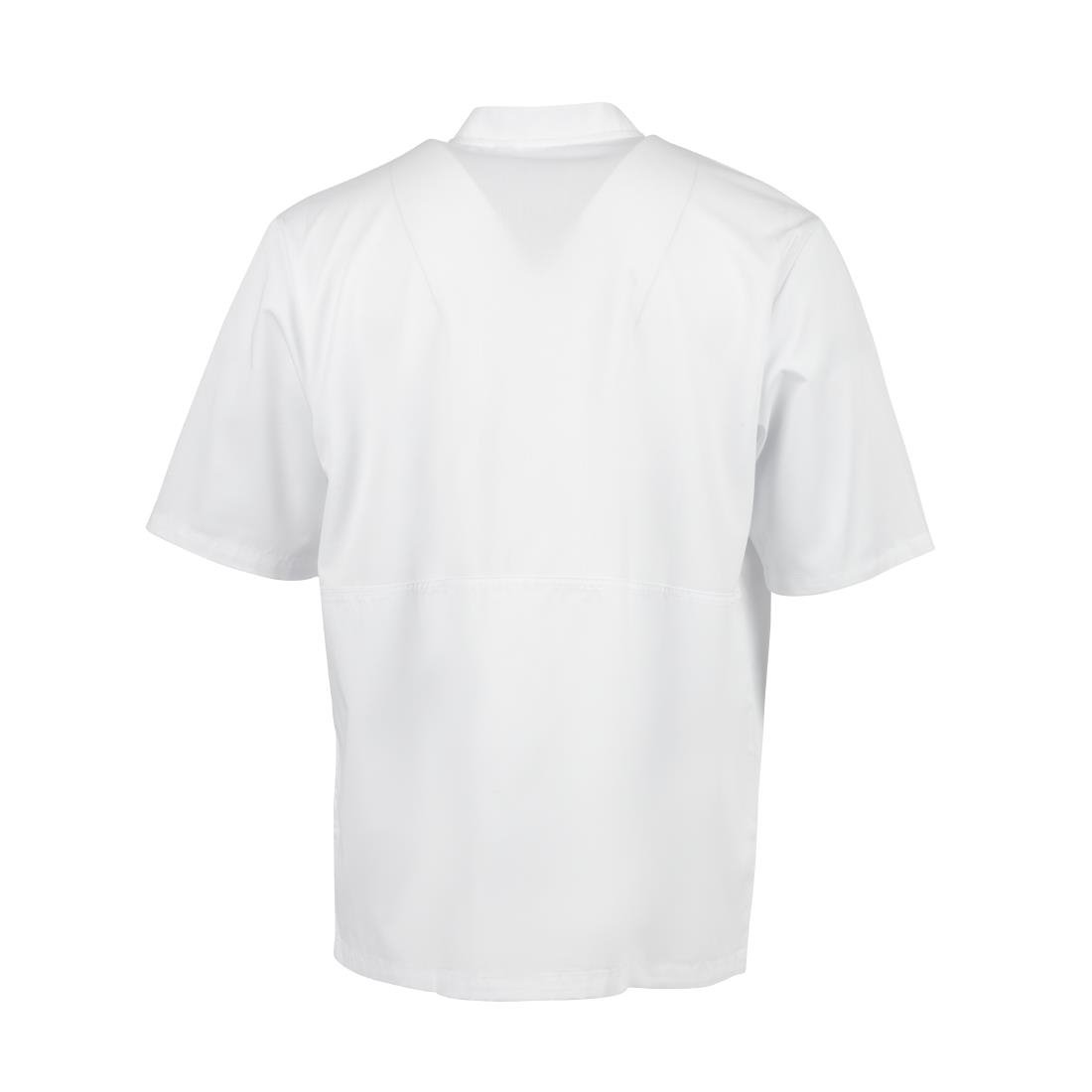 Chefs Works Montreal Cool Vent Unisex Short Sleeve Chefs Jacket White 2XL