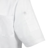 Chefs Works Montreal Cool Vent Unisex Short Sleeve Chefs Jacket White XL