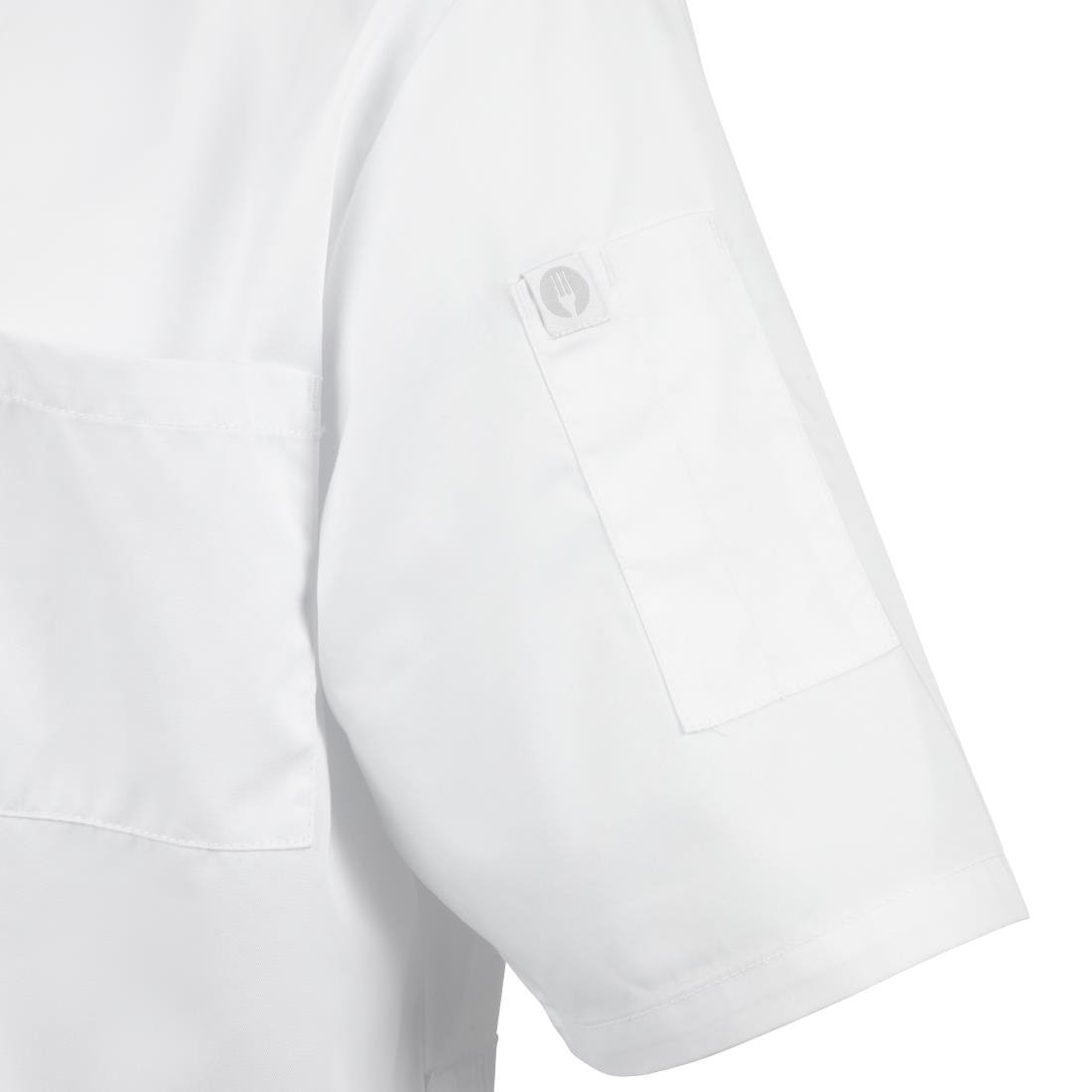 Chefs Works Montreal Cool Vent Unisex Short Sleeve Chefs Jacket White 2XL