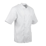 Chefs Works Montreal Cool Vent Unisex Short Sleeve Chefs Jacket White 2XL