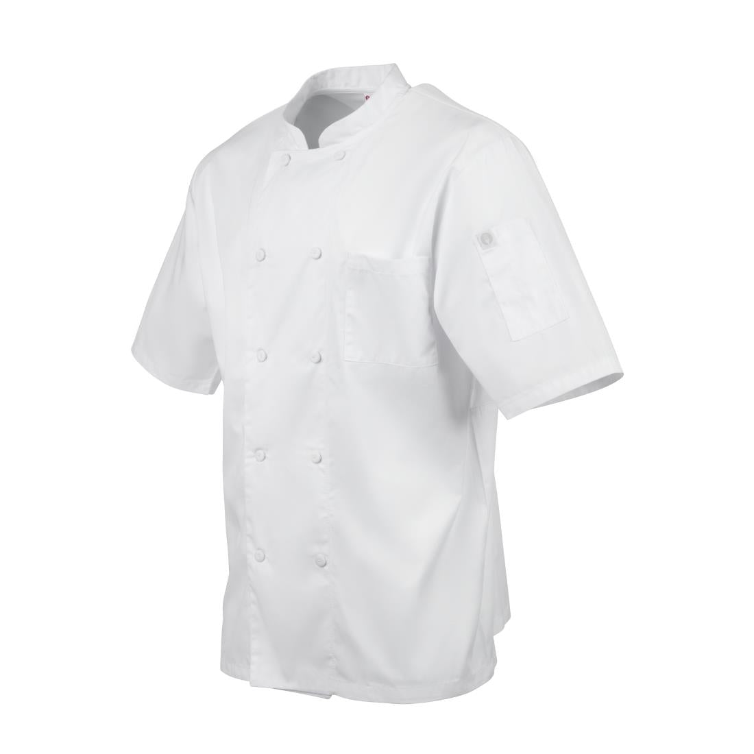 Chefs Works Montreal Cool Vent Unisex Short Sleeve Chefs Jacket White XL