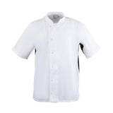 Whites Nevada Unisex Chefs Jacket Short Sleeve Black & White 2XL