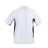 Whites Nevada Unisex Chefs Jacket Short Sleeve Black & White 2XL