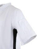 Whites Nevada Unisex Chefs Jacket Short Sleeve Black & White 2XL