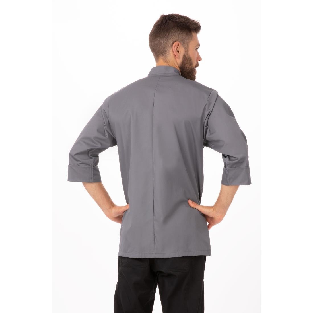 Chef Works Unisex Chefs Jacket Grey S