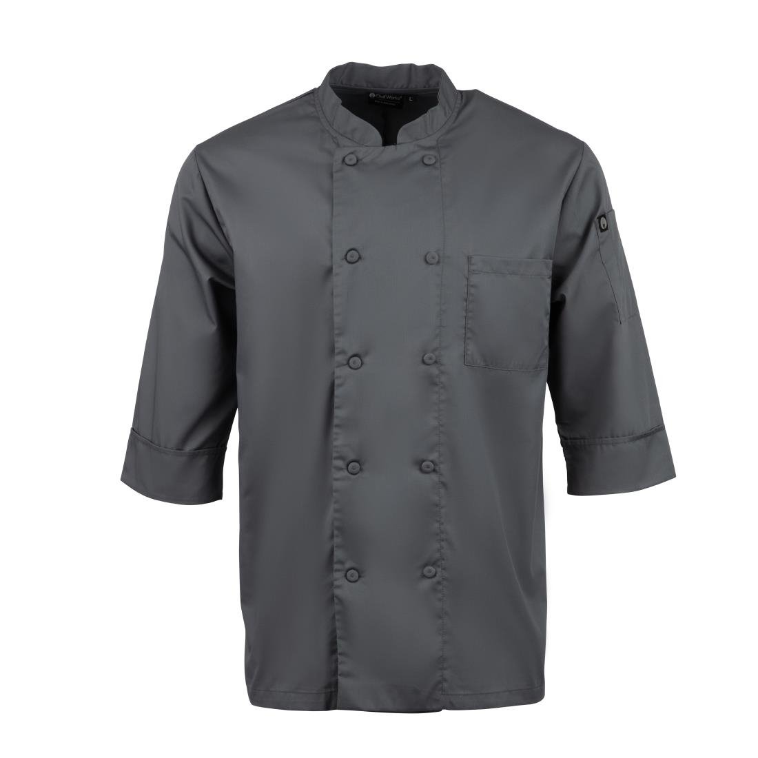 Chef Works Unisex Chefs Jacket Grey S