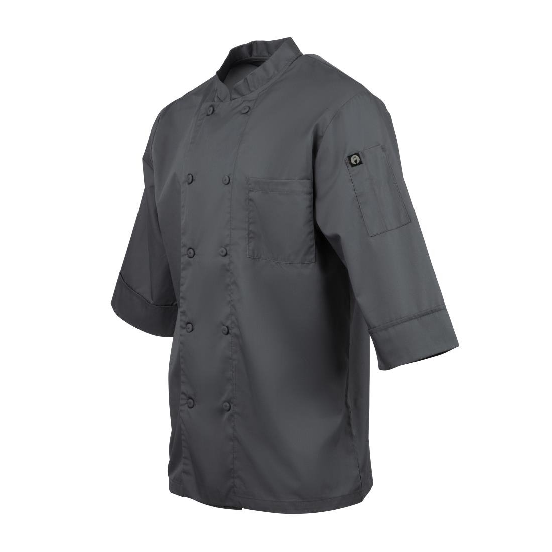 Chef Works Unisex Chefs Jacket Grey S