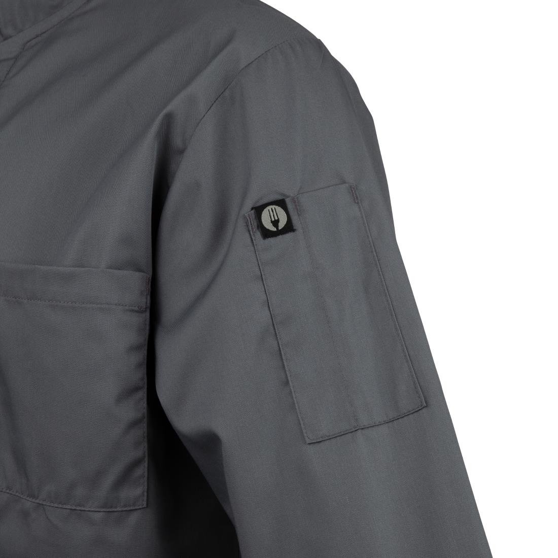 Chef Works Unisex Chefs Jacket Grey S