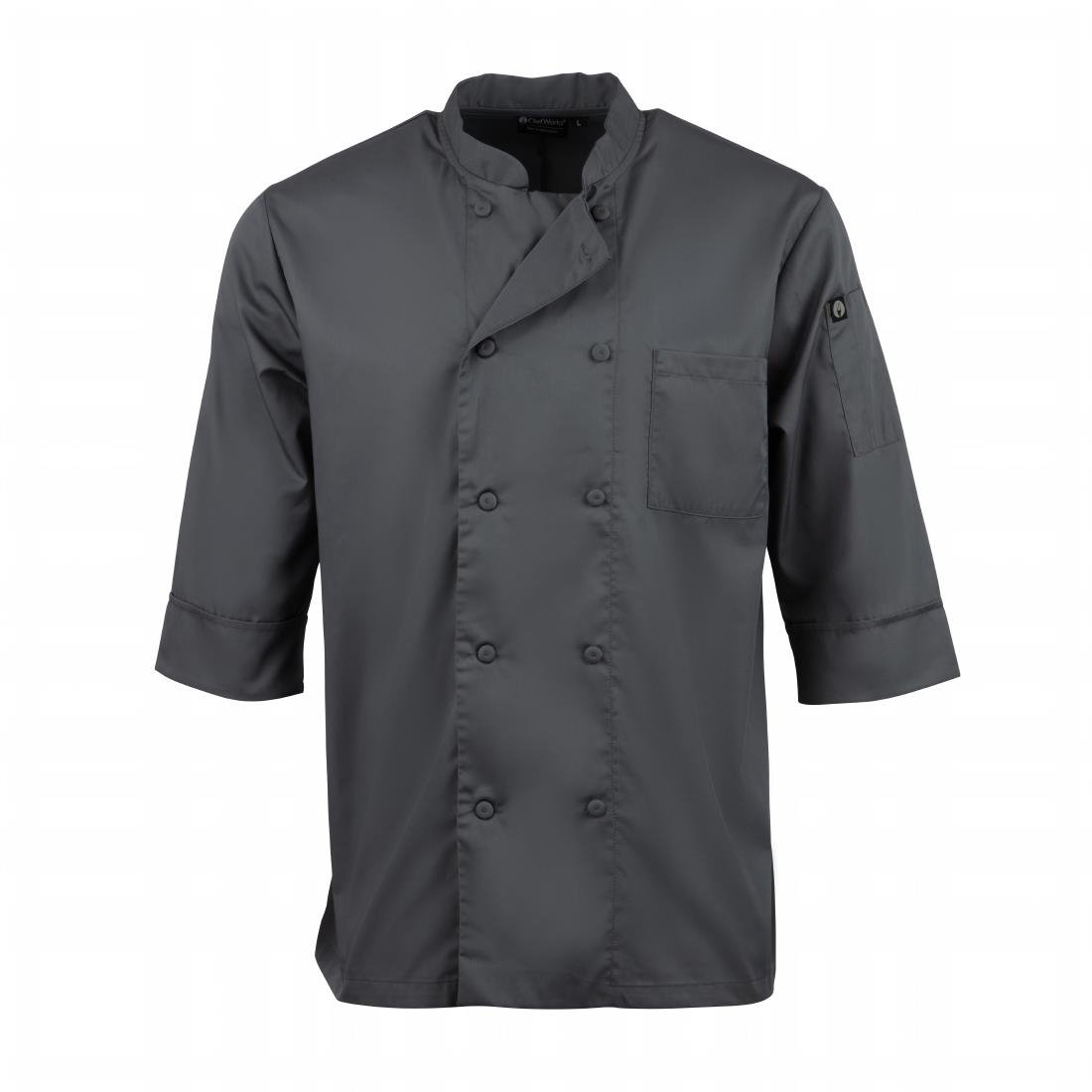 Chef Works Unisex Chefs Jacket Grey S