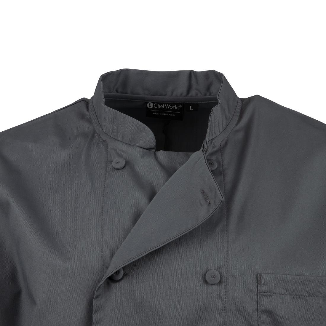 Chef Works Unisex Chefs Jacket Grey S