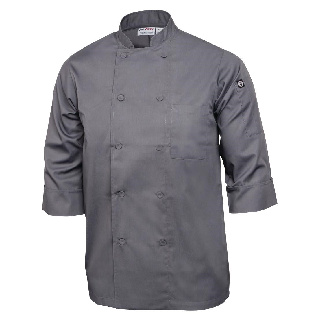 Chef Works Unisex Chefs Jacket Grey XL