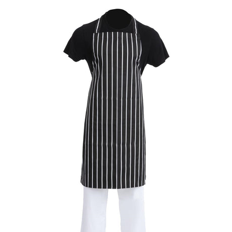 stripe bib apron