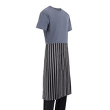 Whites Butchers Stripe Bistro Apron Black/White