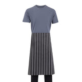 Whites Butchers Stripe Bistro Apron Black/White