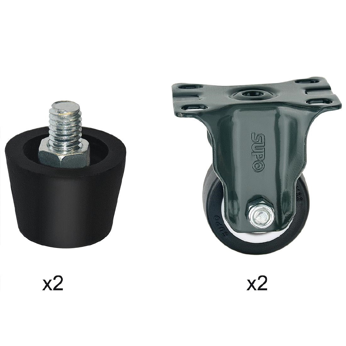 Buffalo Complete Feet & Standard Castors (Set of 4)