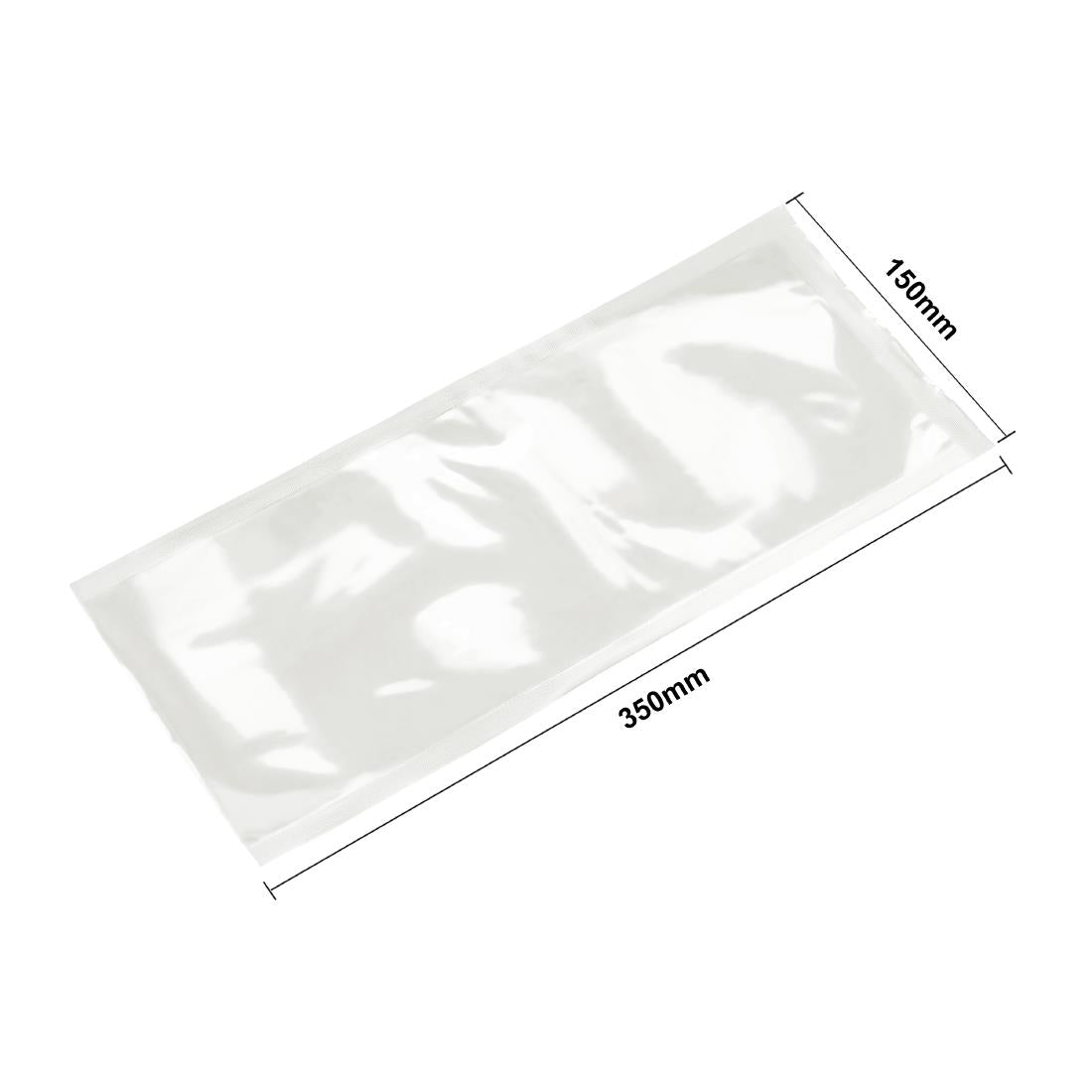 Vogue Compostable Chamber Vacuum Pack Bags 150x350mm (100 Pack)