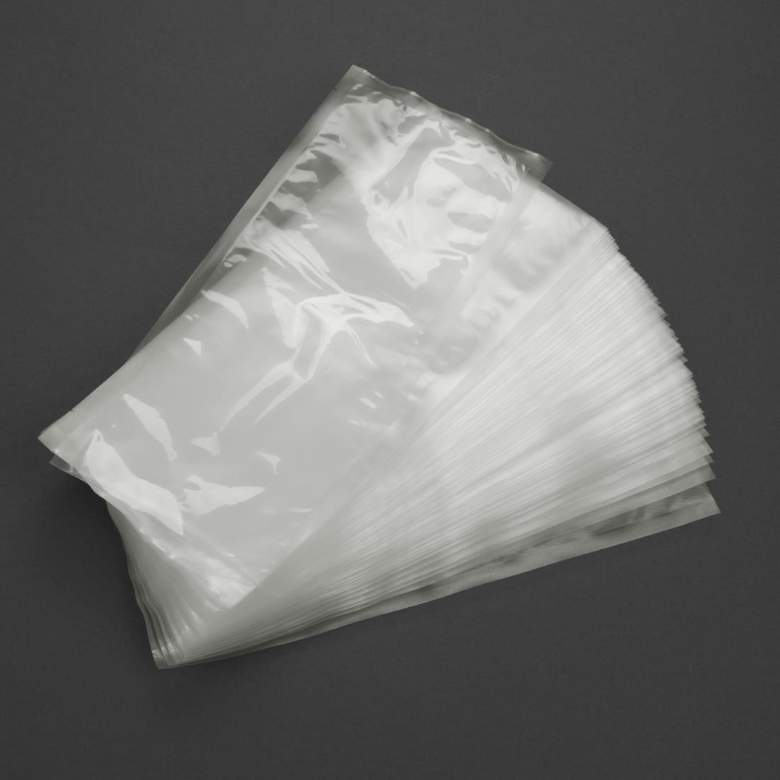 Vogue Compostable Embossed Vacuum Sealer Bags 150x350mm (50 Pack)