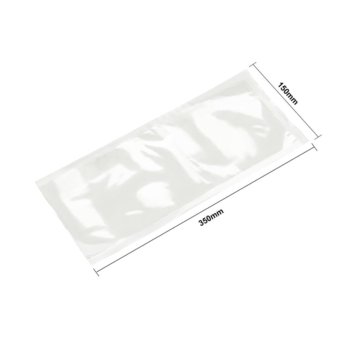 Vogue Compostable Embossed Vacuum Sealer Bags 150x350mm (50 Pack)