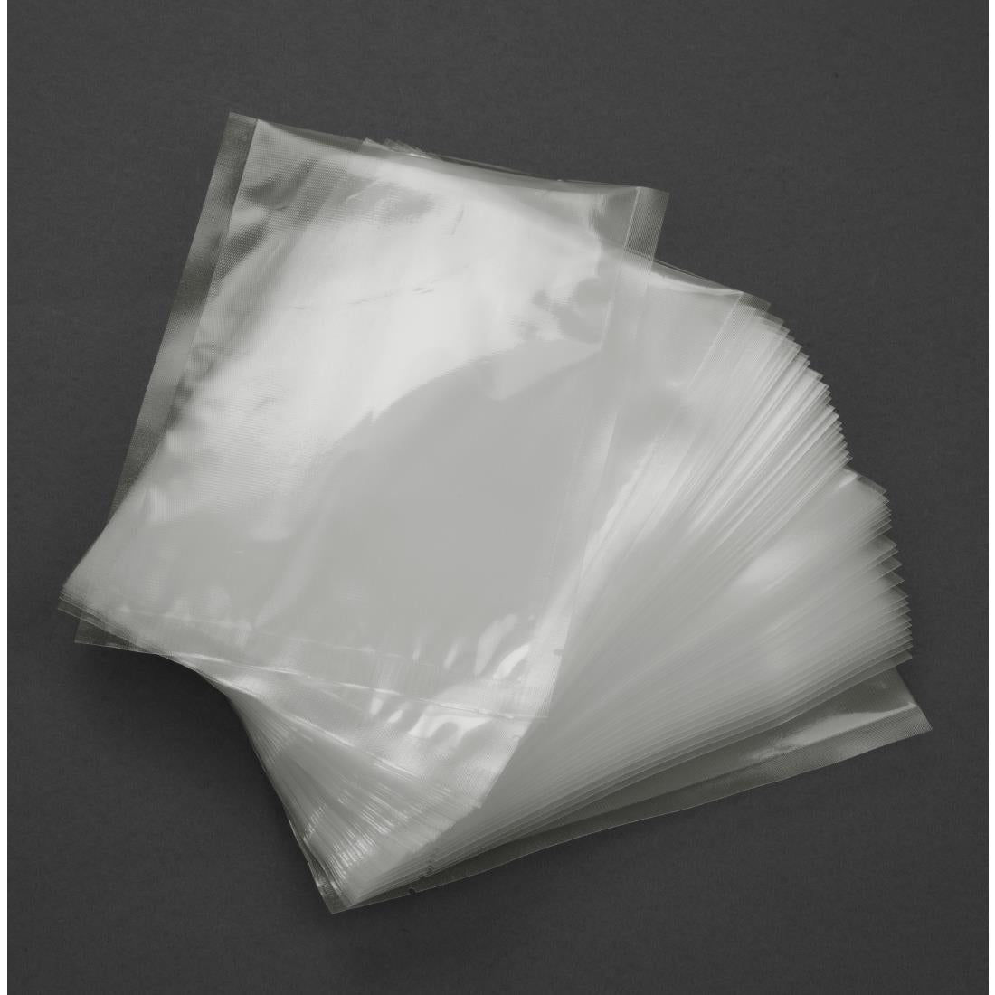 Vogue Compostable Embossed Vacuum Sealer Bags 250x350mm (50 Pack)