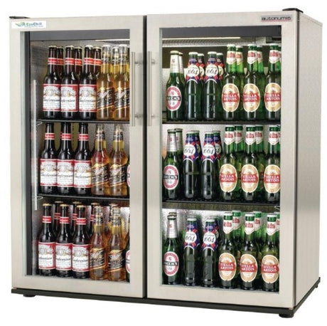 Autonumis RVC00007 EcoChill Double Door Bottle Cooler  156 x 330ml Bottles / 288 x 330ml Cans