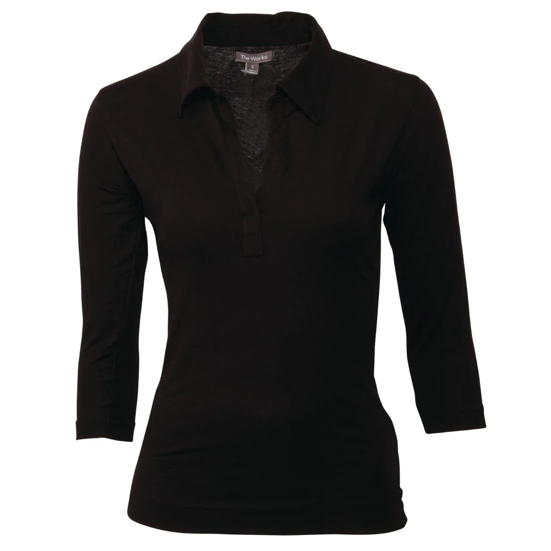 Chef Works Womens V-Neck T-Shirt Black S