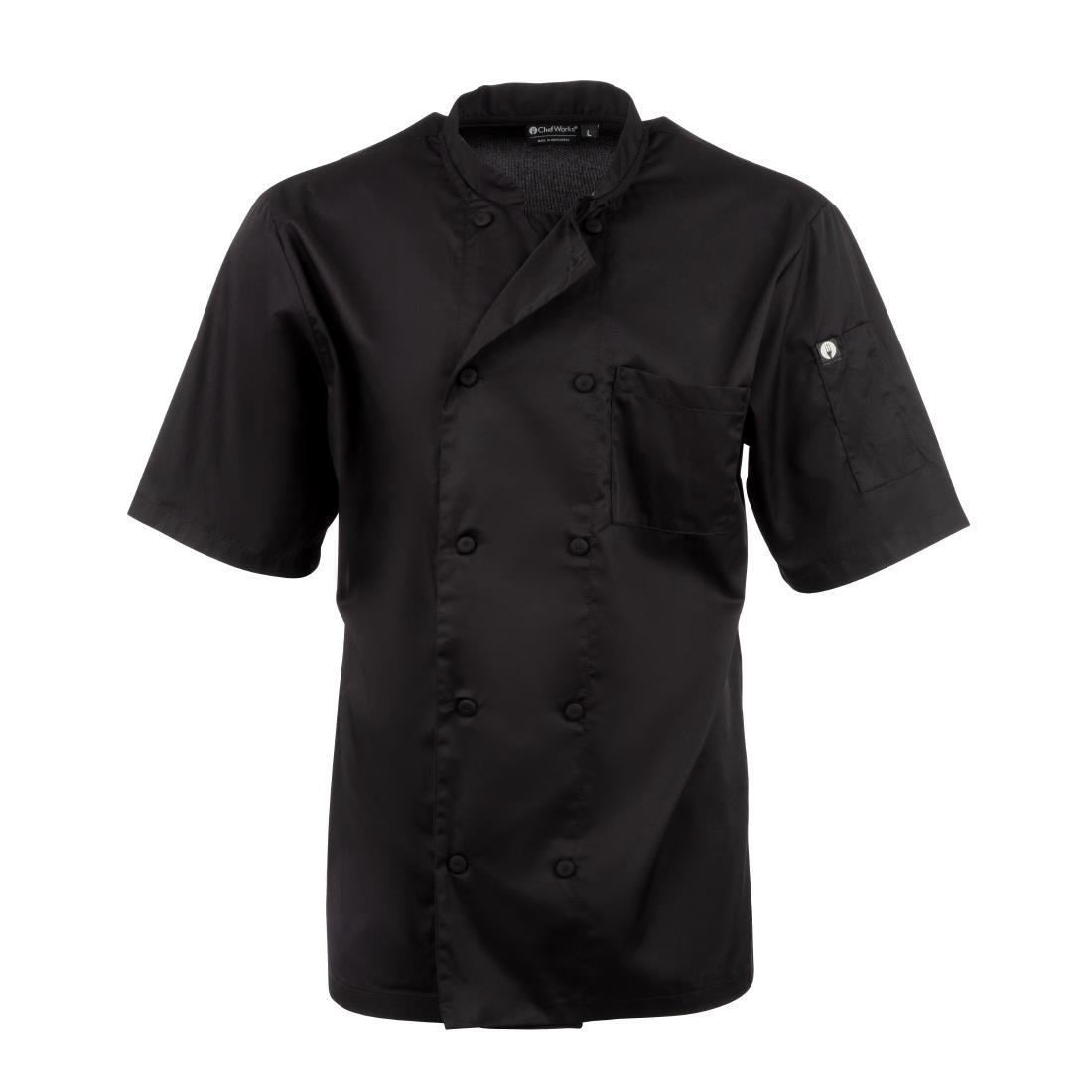 Chefs Works Montreal Cool Vent Unisex Chef Jacket Black XS