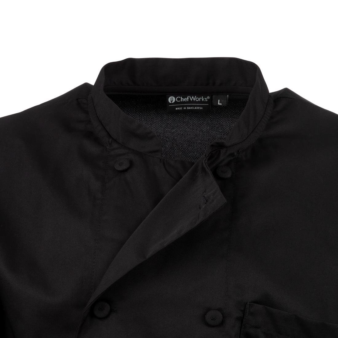 Chefs Works Montreal Cool Vent Unisex Chef Jacket Black XS
