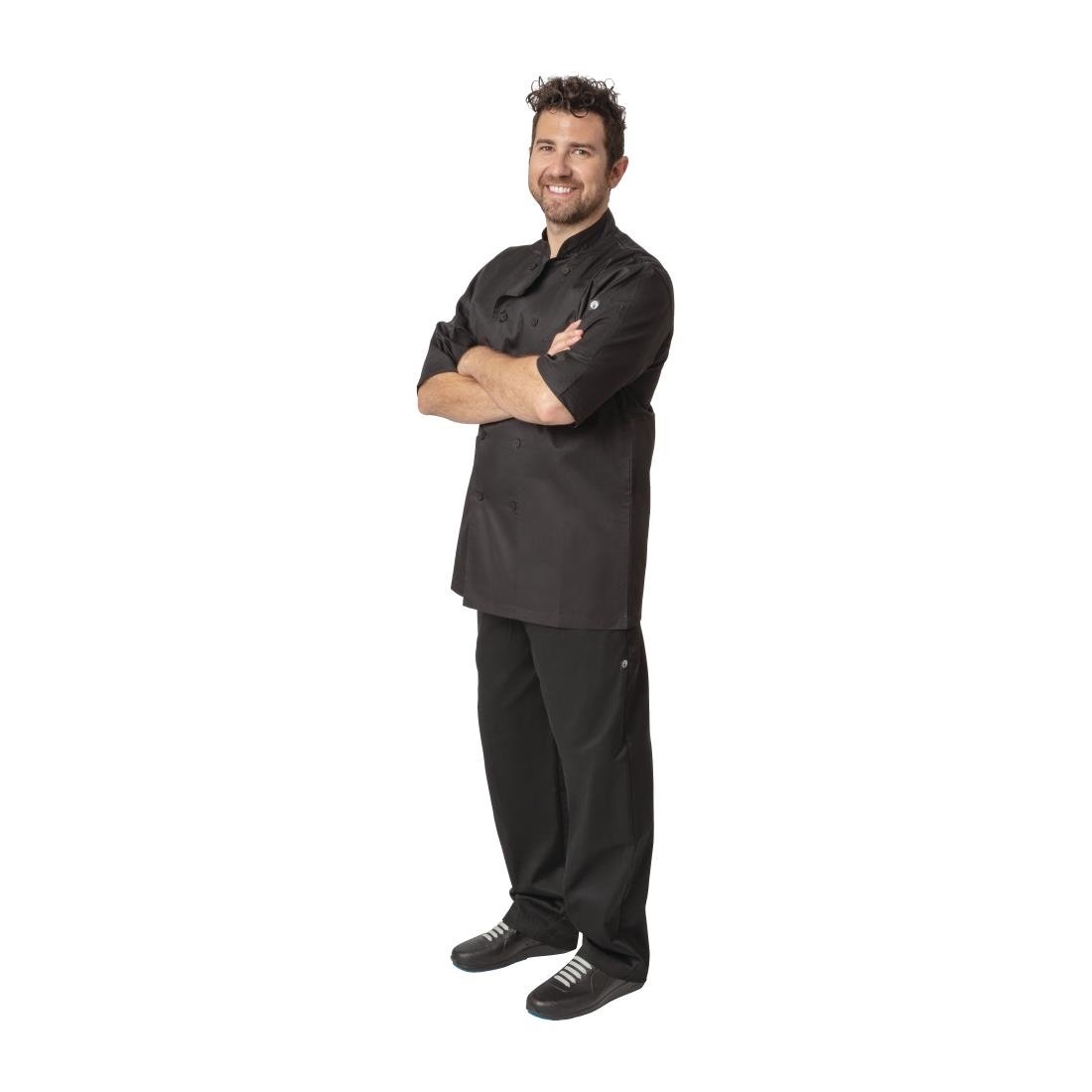 Chefs Works Montreal Cool Vent Unisex Chef Jacket Black S