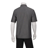 Chef Works Unisex Detroit Denim Short Sleeve Shirt Black M