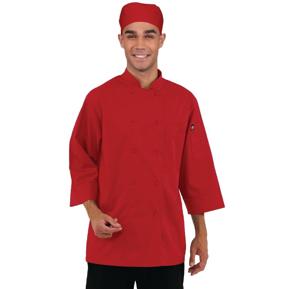Chef Works Unisex Chef Jacket Red S
