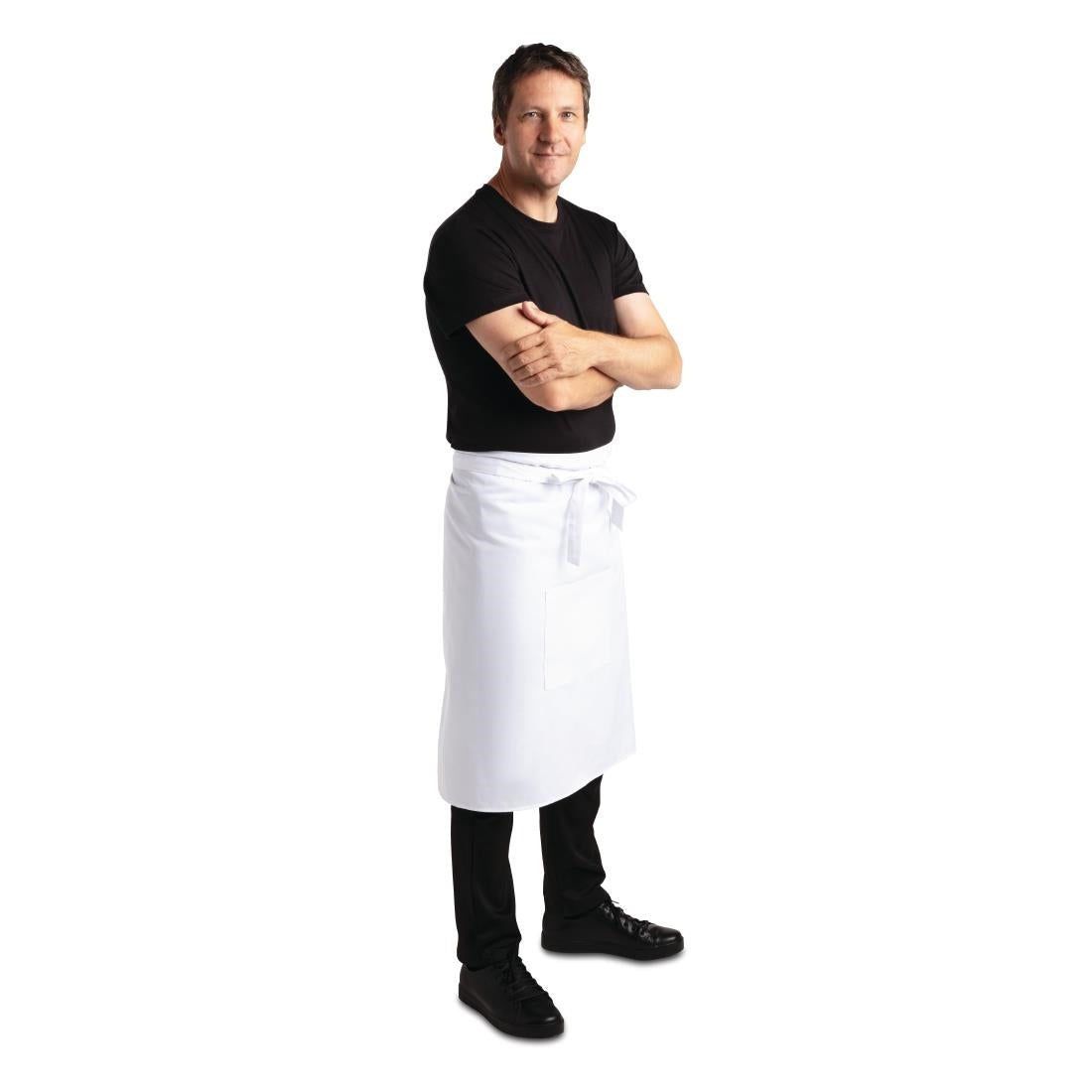 Regular Bistro Apron White