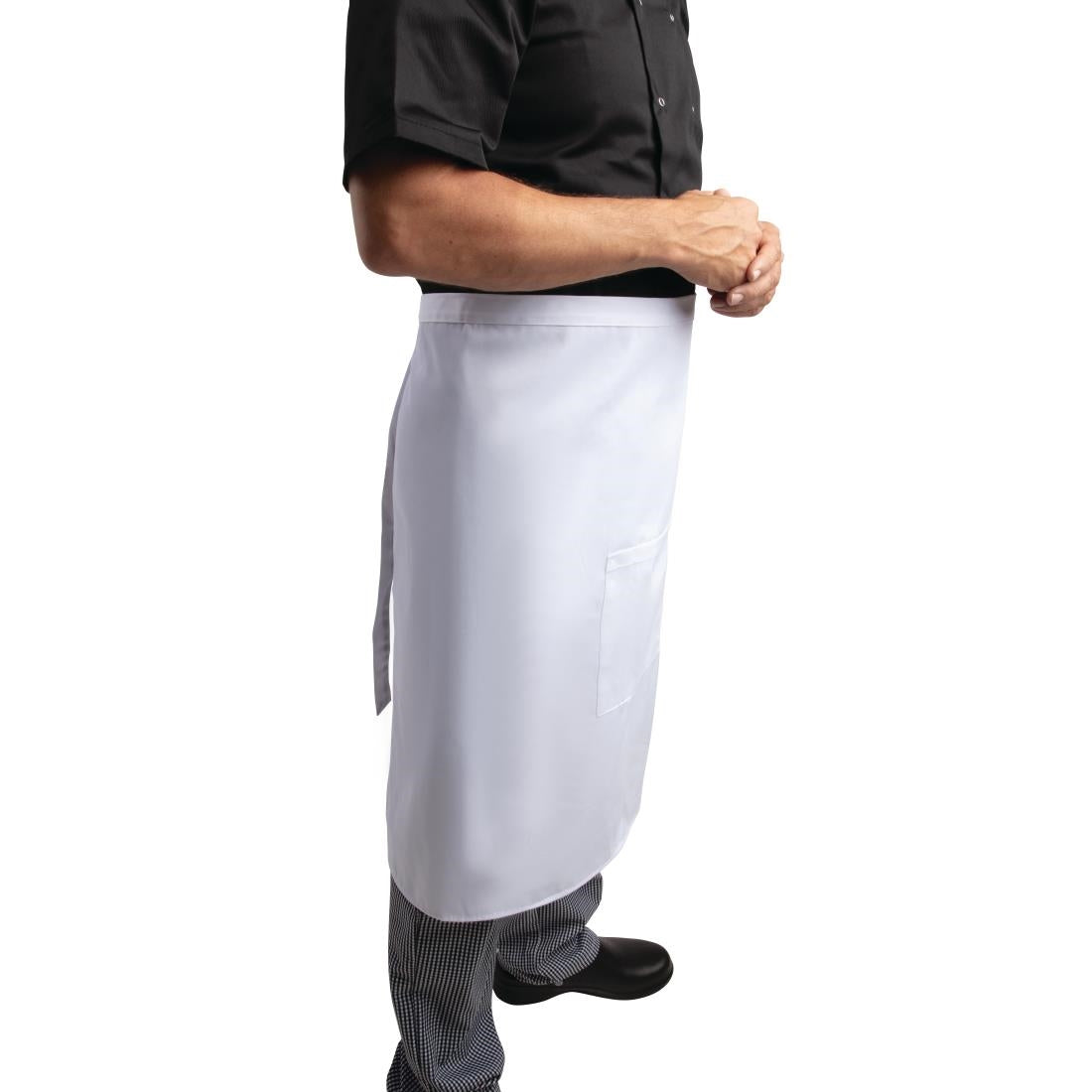 Regular Bistro Apron White