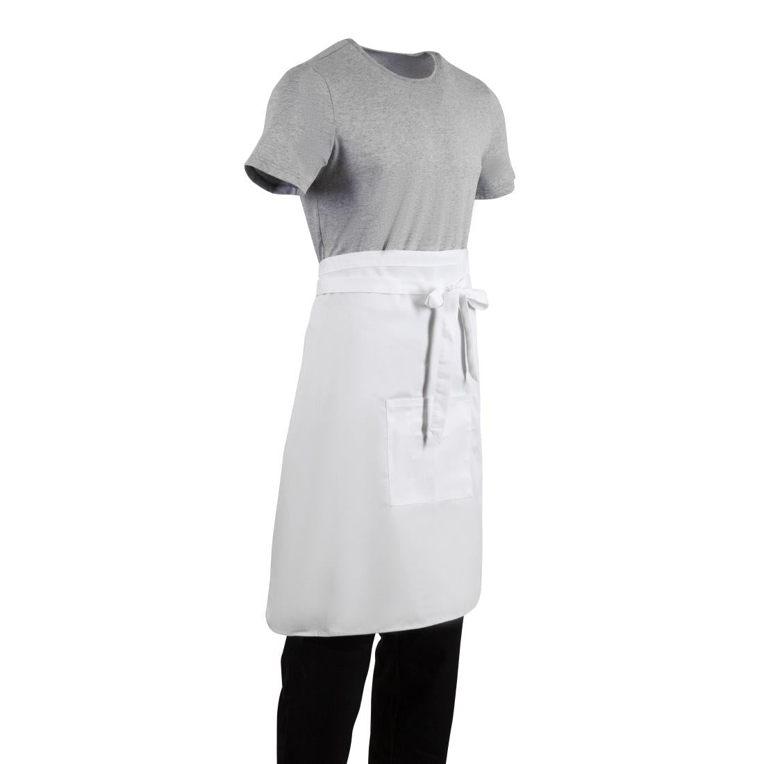 Regular Bistro Apron White