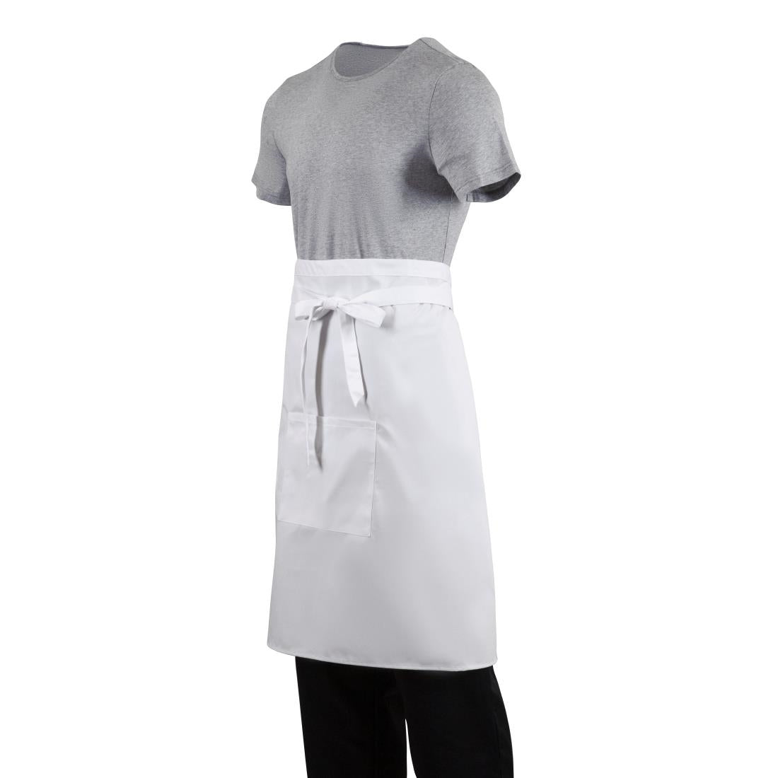 Regular Bistro Apron White