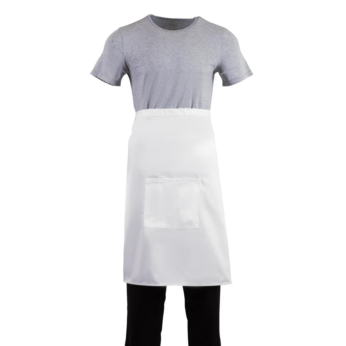 Regular Bistro Apron White