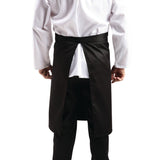 Regular Bistro Apron Black With Pocket