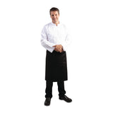 Regular Bistro Apron Black With Pocket