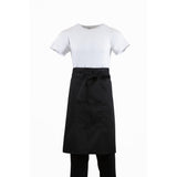 Regular Bistro Apron Black With Pocket