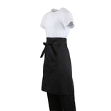 Regular Bistro Apron Black With Pocket